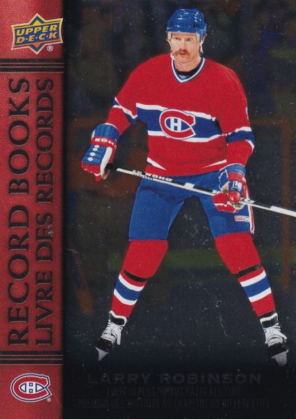 insert karta LARRY ROBINSON 22-23 Tim Hortons Legends Record Books číslo RB-2